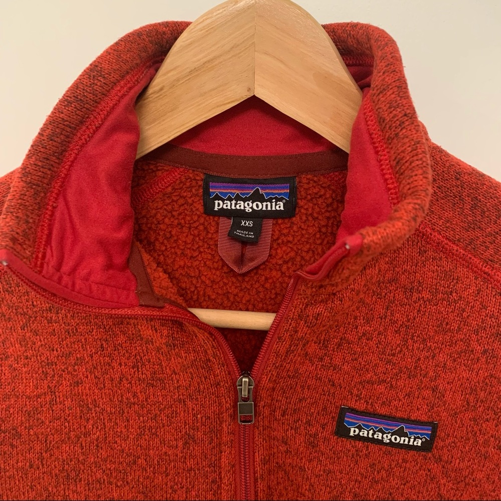 SOLD! - Patagonia Better Sweater 1/4 zip in Red - Picture 1 of 4